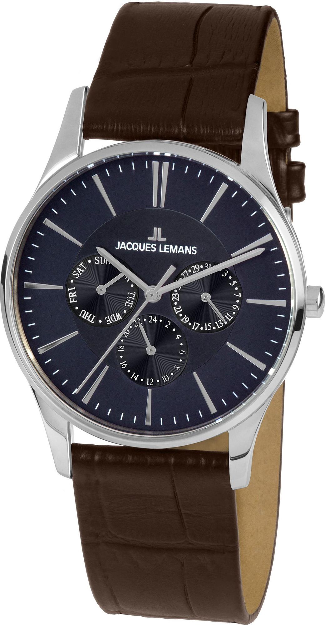 Jacques Lemans Brown Leather Chronograph